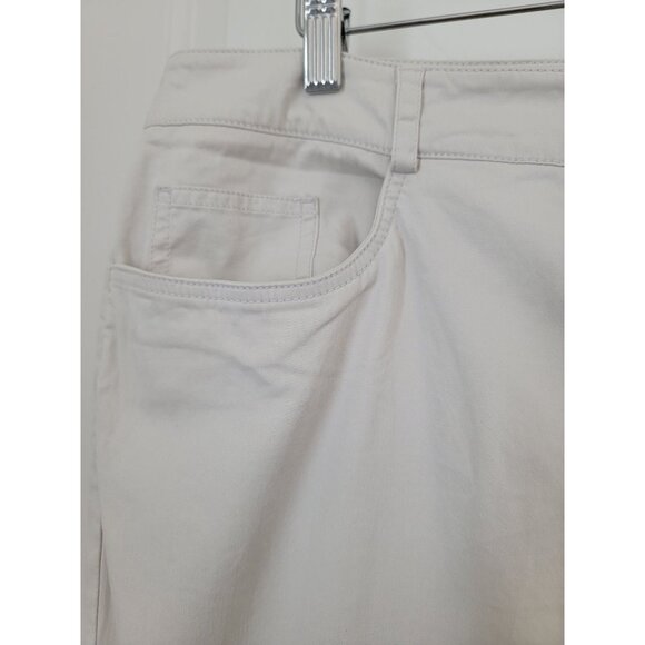 Eileen Fisher Beige Capri Pants Mid-Rise Women's Plus Size Large/18W - Picture 3 of 5